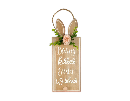 Easter Bunny Hanging Plaque (34 x 13cm)
