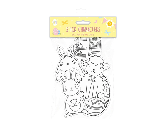 Pack of 5 Easter Stick Characters