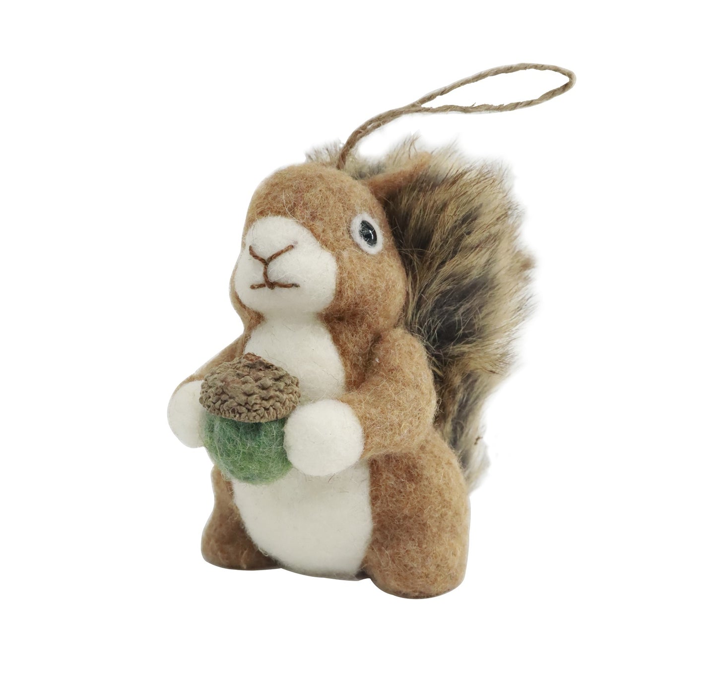 Squirrel &amp; Acorn Hanging Decoration (11cm)