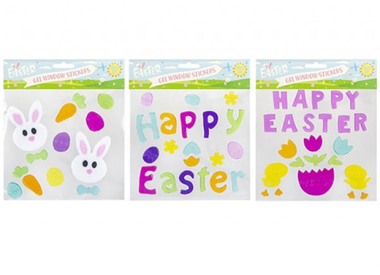 Easter Assorted Gel Window Stickers