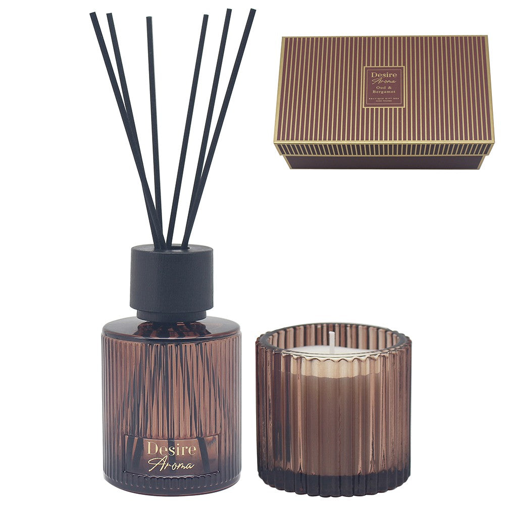 Oud &amp; Bergamot Candle &amp; Diffuser (150ml)