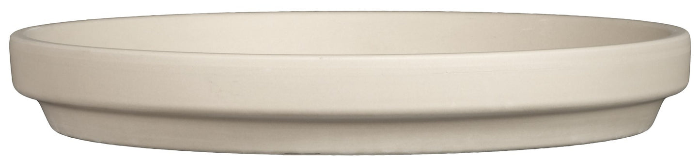 White Granite Terracotta Saucer (18.5Â x 2.5cm)