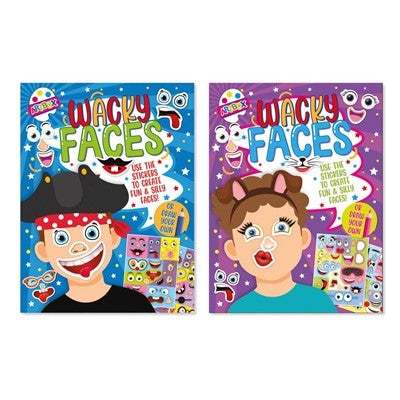 Assorted Funny Faces Sticker Book