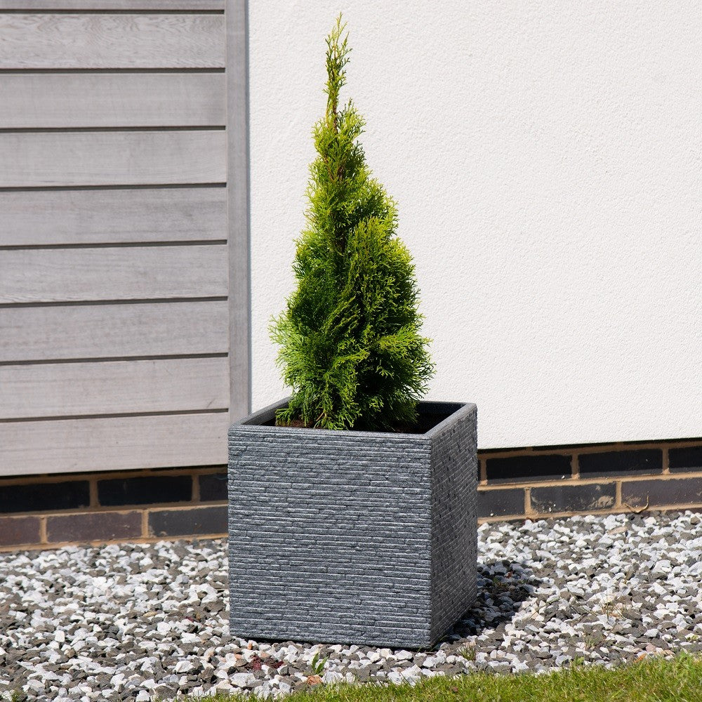 Ash Slate Effect Planter (38cm)