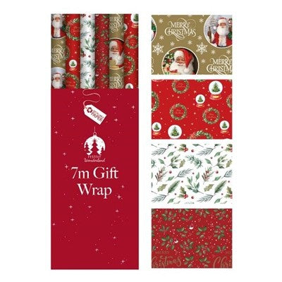 Traditional Christmas Gift Wrap (7m)