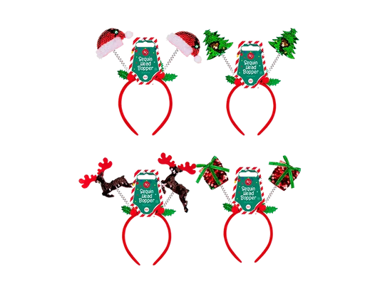 Reversible Sequin Christmas Head Boppers