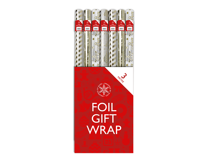 Christmas Foil Wrapping Paper (Assorted)