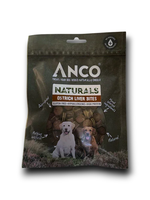Anco Naturals Ostrich Liver Bites BULK DEAL 12x100g