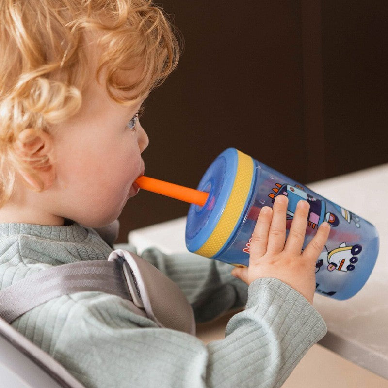 Nuby Baby Toddler Sip It Swirler Straw Drinking Training Cup 14oz 18m+
