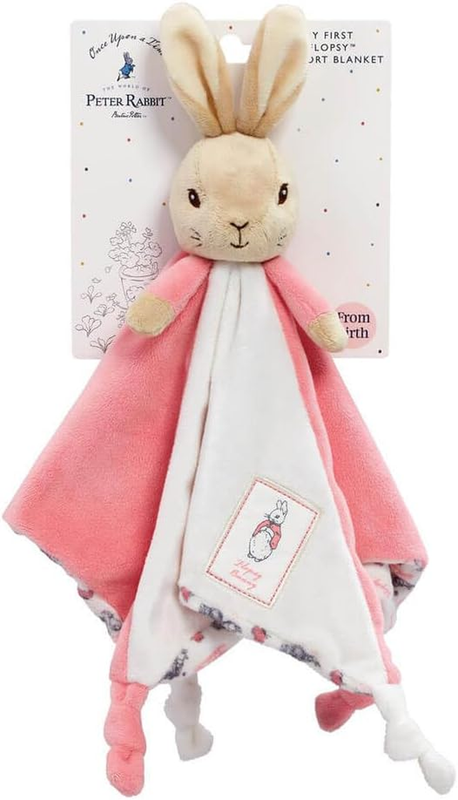Baby Comfort Blanket Flopsy Bunny Beatrix Potter Soft Toy Security Newborn Gift
