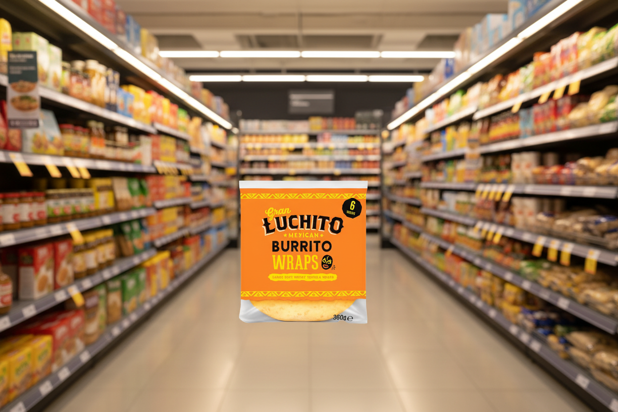 14 x Gran Luchito Burrito Wraps - 360g