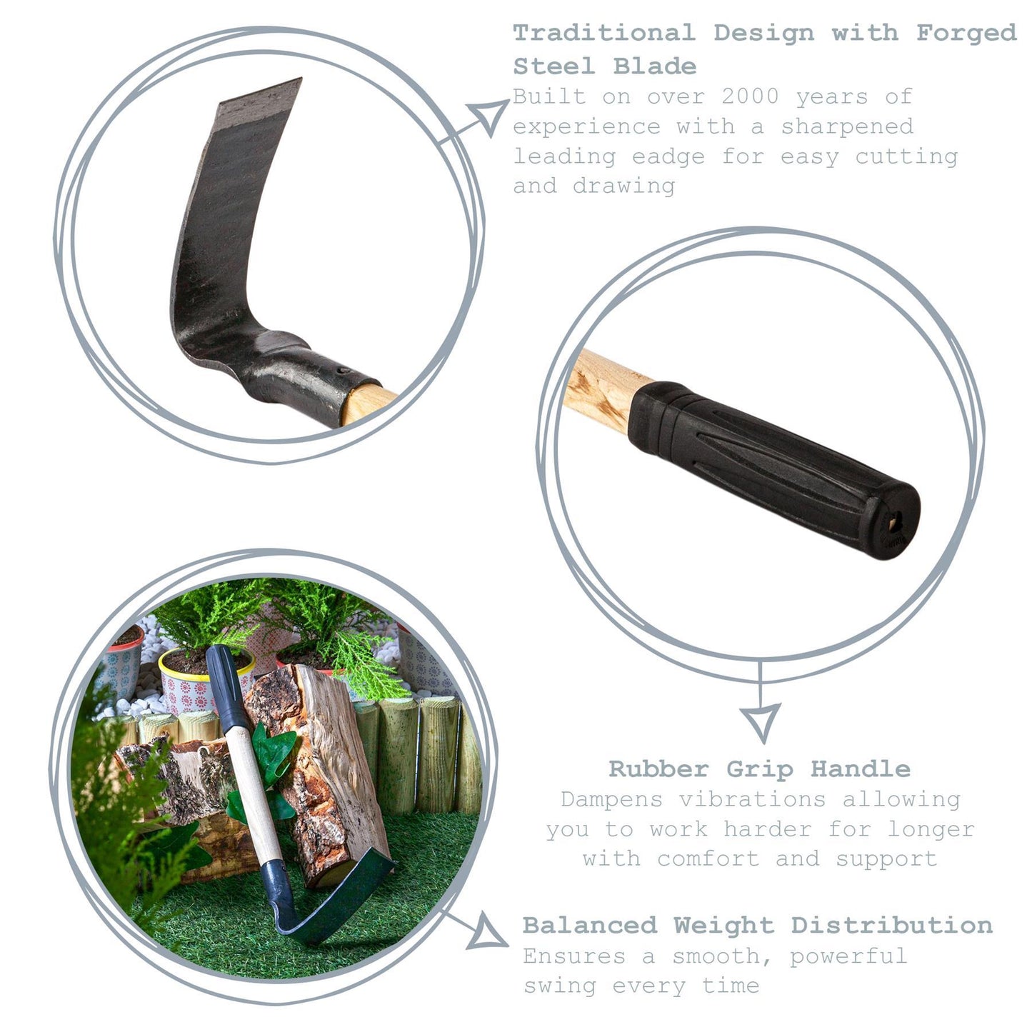 43cm Steel Hand Hoe