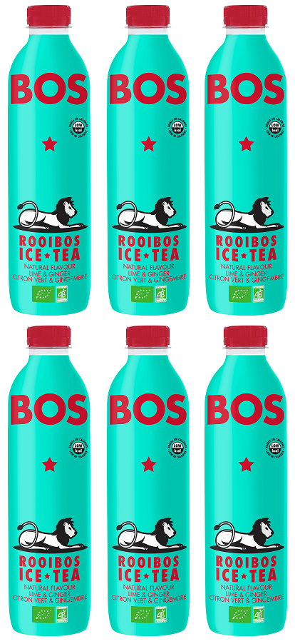 6 x BOS Ice Tea Lime&Ginger - 1000ml