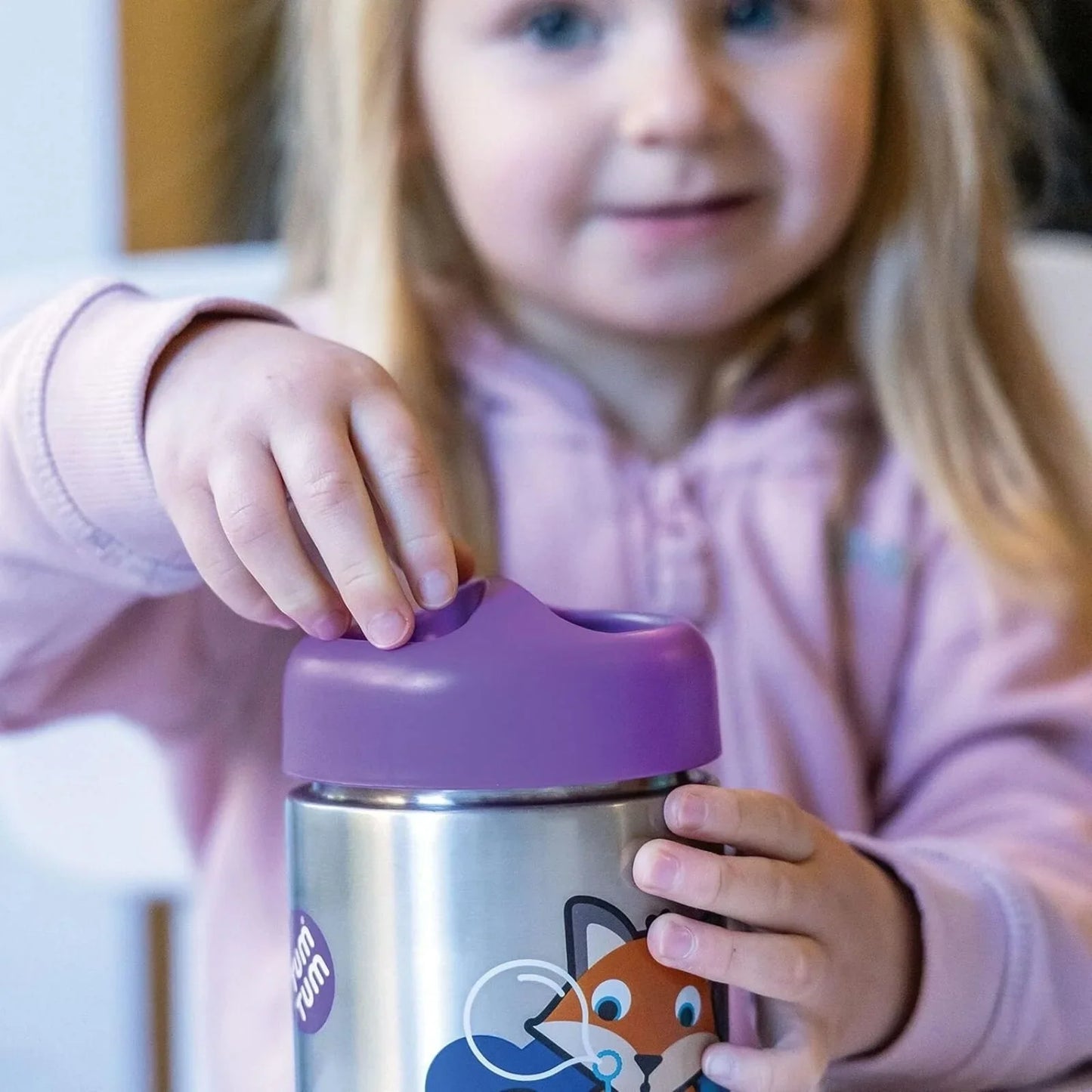 TUM TUM Thermal Food Flask with Magnetic Spork - Felicity Fox