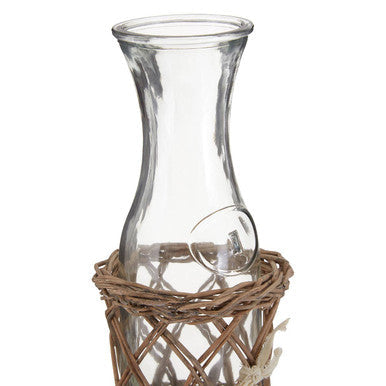 Country Cottage Carafe with Willow Basket