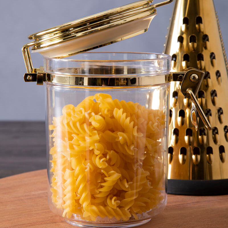Gozo Jar With Gold Lid 800 Ml
