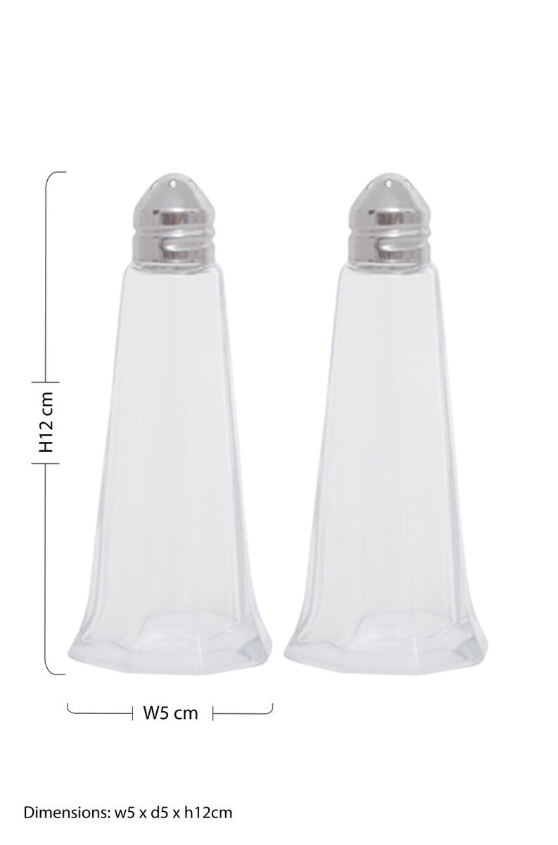 Lighthouse Shaped Glass Salt & Pepper Set (40Ml)