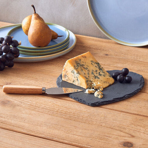 Carter Heart Slate Cheese Board With Knife
