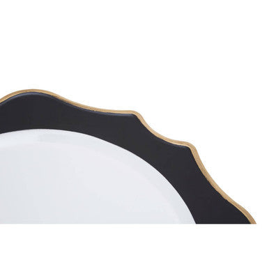Black and White Round Charger Plate | Dia