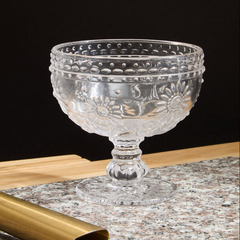 Pressed Glass Sundae Glass Dish | Daisy
