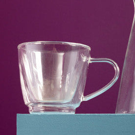 Amari Clear Borosilicate Glass 190ml Mug with Double Wall Design