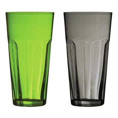 American Diner Grey Glass Tumbler