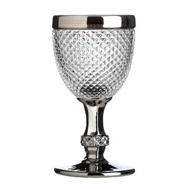 Diamond Finish Wine Glass | Pyramid