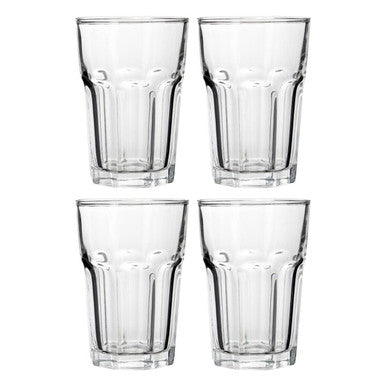 Euri Set Of 4 Clear Glass Tumblers  360ml
