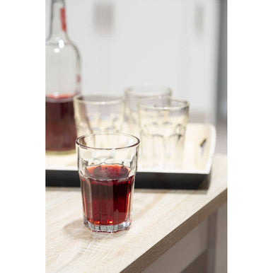 Euri Set Of 4 Clear Glass Tumblers  360ml