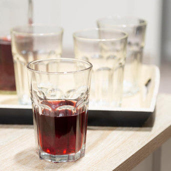 Euri Set of Four Clear Glass Tumblers 500ml