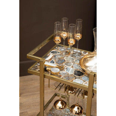 Set of Four Champagne Glasses | Horizon