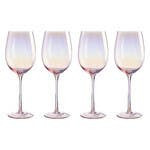 Set of 4 Wine Glasses | Frosted Deco