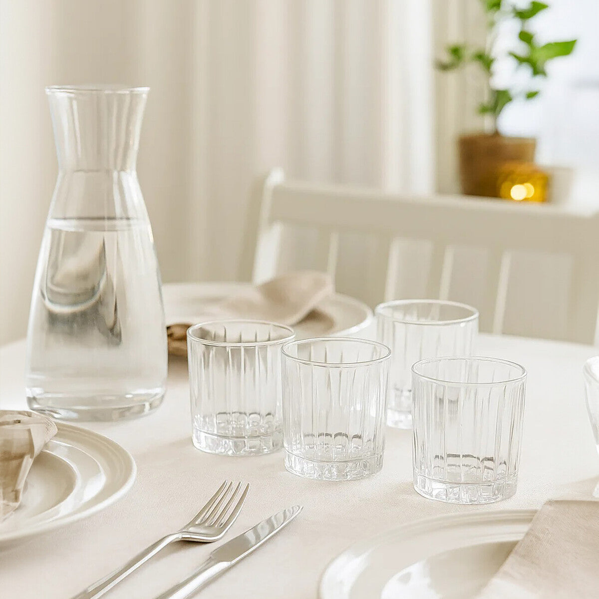 Set of 4 Crystal Large Tumblers | Beaufort