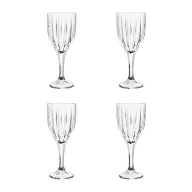 Set Of 4 Crystal  Wine Glasses | Beaufort