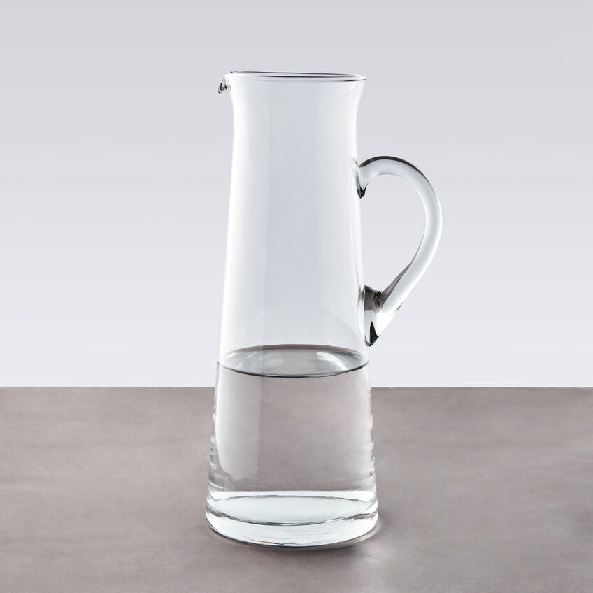 Ambra Clear Glass Pitcher with Pouring Spout