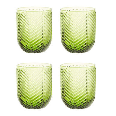 Set of Four Green Tumblers | Fleur