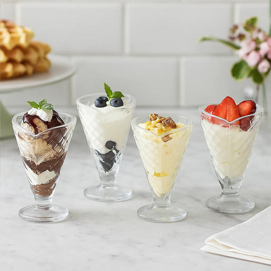 Set of Four Torta Tapered Sundae Dishes