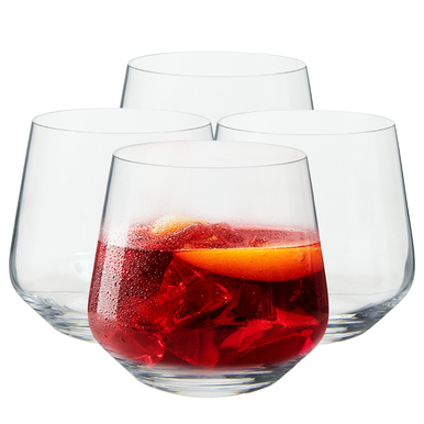Ada Set of 4 Crystal Tumblers 370ml