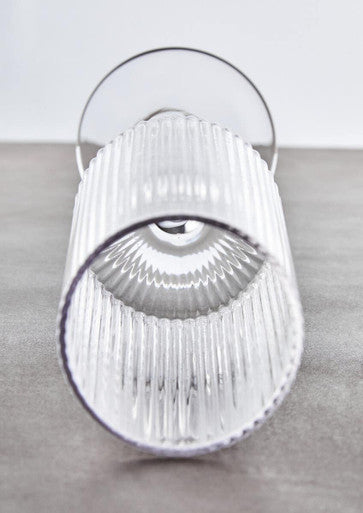 Eldon Set Of Four Ribbed Champagne Glasses