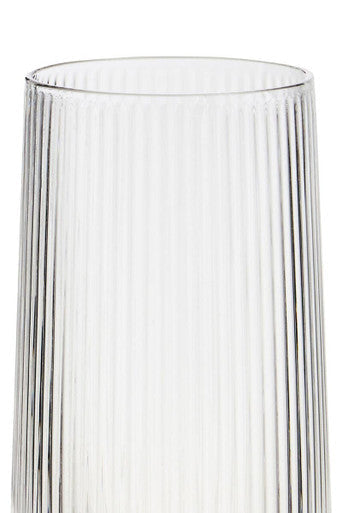 Set of Four Ribbed Hi Ball Glasses | Eldon
