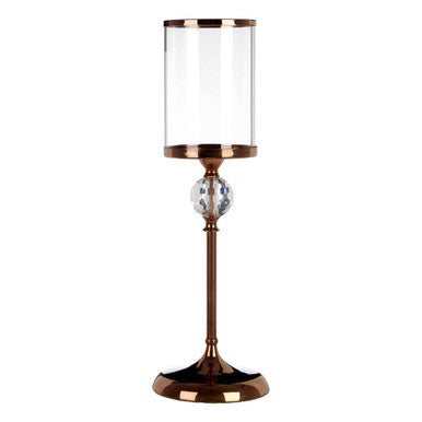 Kensington Townhouse Small Crystal Pillar Candle Holder