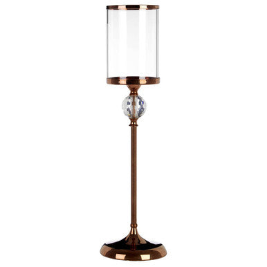 Kensington Townhouse Large Crystal Pillar Candle Holder
