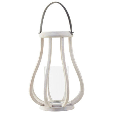Jain Curved Wood Lantern