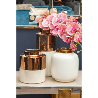 Stellar Small Metallic Vase