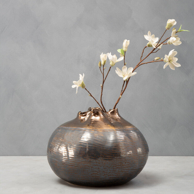 Aurora Large Metallic Vase