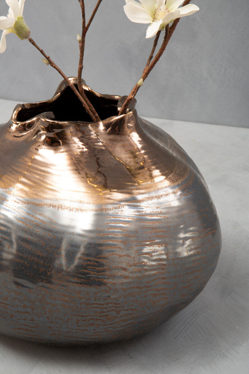 Aurora Large Metallic Vase