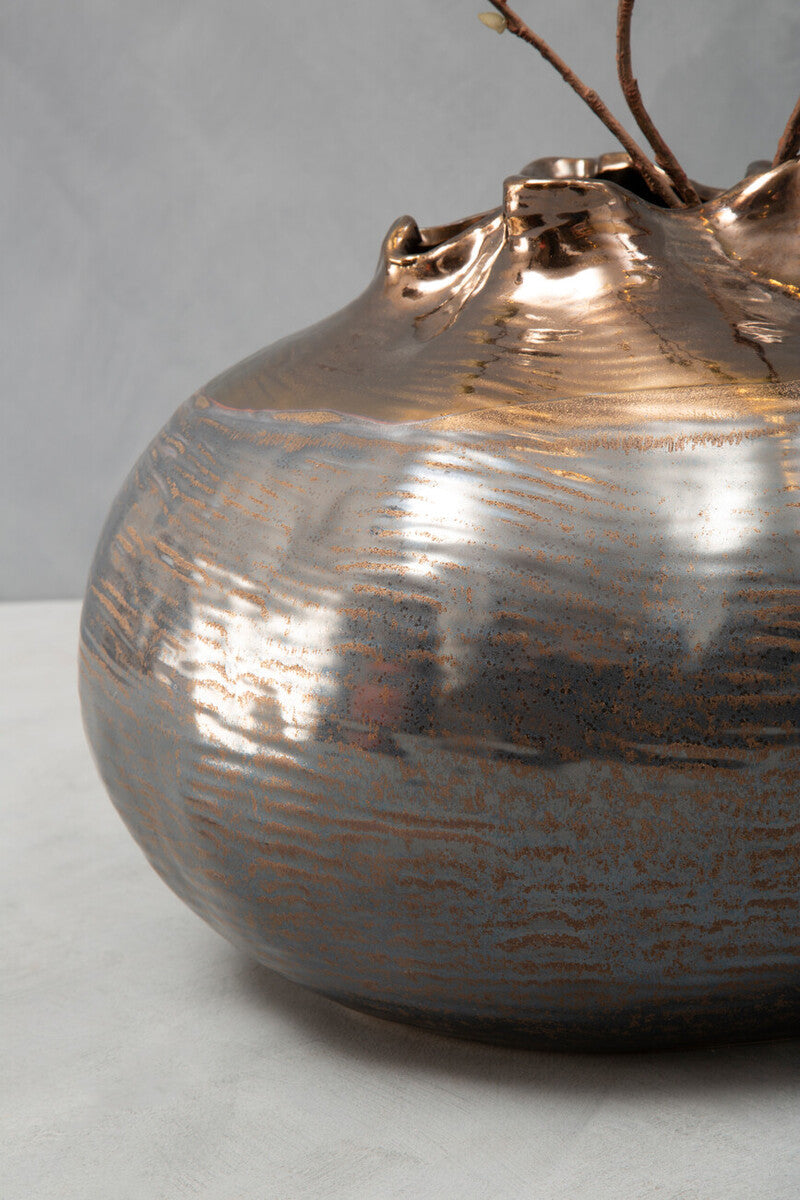 Aurora Large Metallic Vase