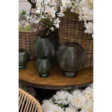 Complements Fern Green Large Glass Vase
