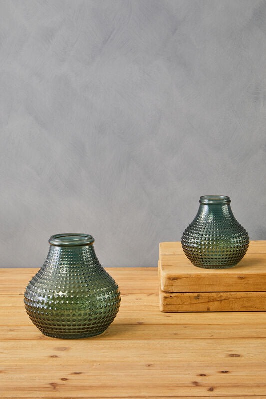 Bolla Small Green Glass Vase