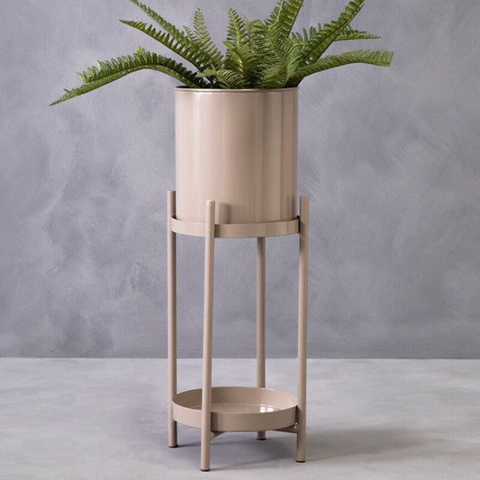 Two Tier Grey Plant Stand | Asher